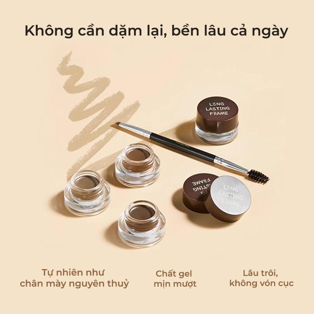 Gel Kẻ Mày Chống Thấm Nước Judydoll Long Lasting Frame