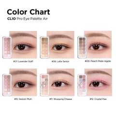 Bảng Phấn Mắt 12 Ô Clio Pro Eye Palette Air 7.2g