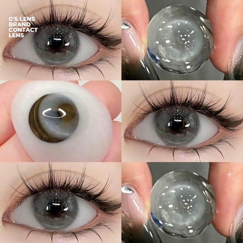 Lens Thời trang DOUYIN (cặp) - Ocean Gray - 0 độ đến 3 độ