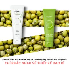 Sữa Rửa Mặt Chiết Xuất Đậu Xanh Cân Bằng Độ pH Beplain Mung Bean pH-Balanced Cleansing Foam