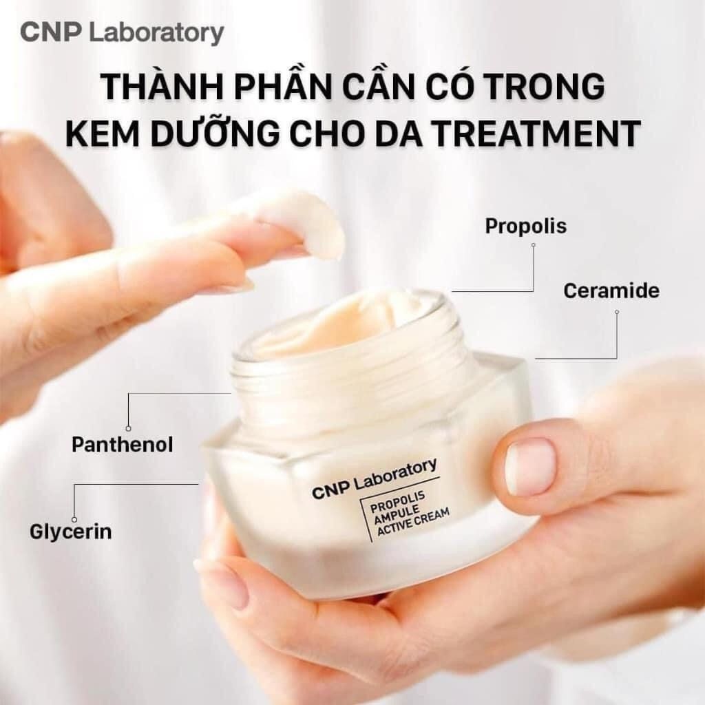 Kem Dưỡng CNP Chiết Xuất Keo Ong Phục Hồi Da Propolis Ampule Active Shot Cream 50ml