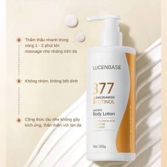Dưỡng Thể Trắng Sáng Mờ Thâm Sạm 377 Niacinamide Retinol Lucenbase 250ml