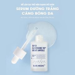 Tinh Chất Truyền Trắng Sur.Medic Super Glutathione 100 Bright Ampoule 32ml