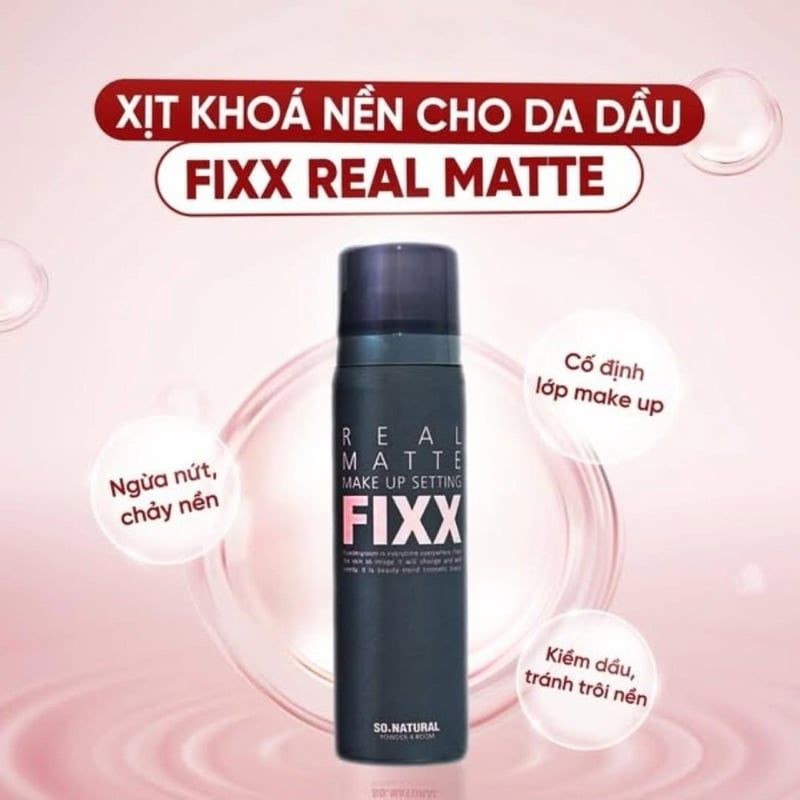 Xịt khóa nền makeup Toàn Diện So Natural Fixx