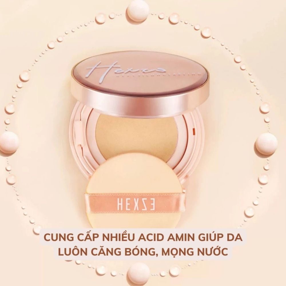 Phấn Nước Kiềm Dầu Mịn Lì HEXZE Long Lasting Cushion (tặng kèm 1 Lõi)