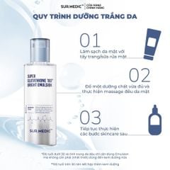 Sữa Dưỡng Trắng Da Sur.Medic Super Glutathione 100 Bright Emulsion