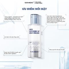 Sữa Dưỡng Trắng Da Sur.Medic Super Glutathione 100 Bright Emulsion