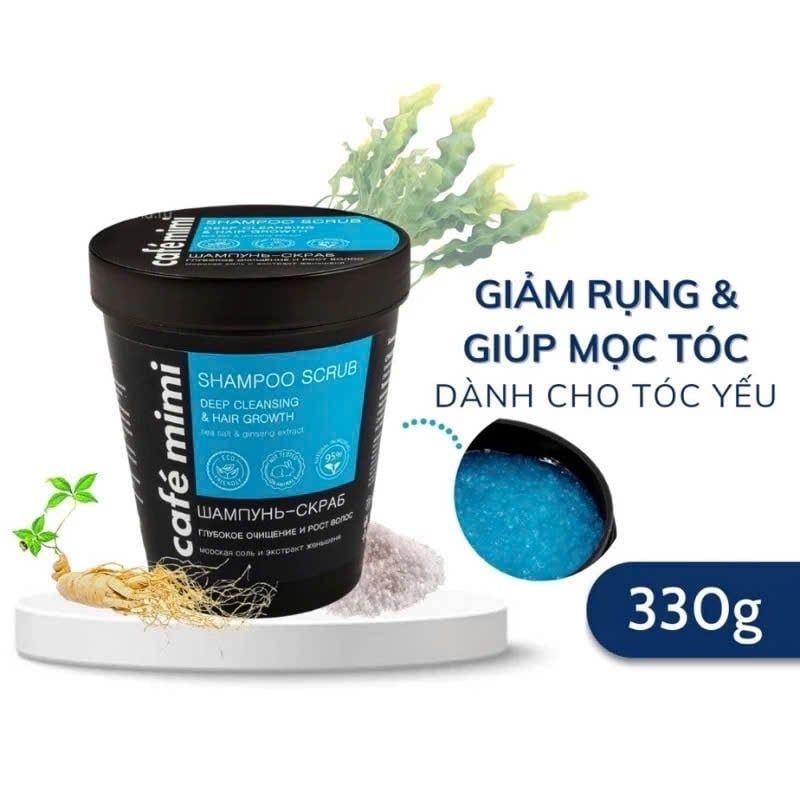 Dầu Gội Tẩy Tế Bào Chết Café Mimi Shampoo Scrub
