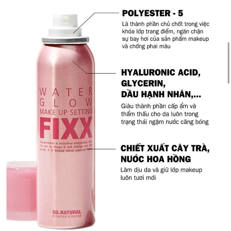 Xịt khóa nền makeup Toàn Diện So Natural Fixx