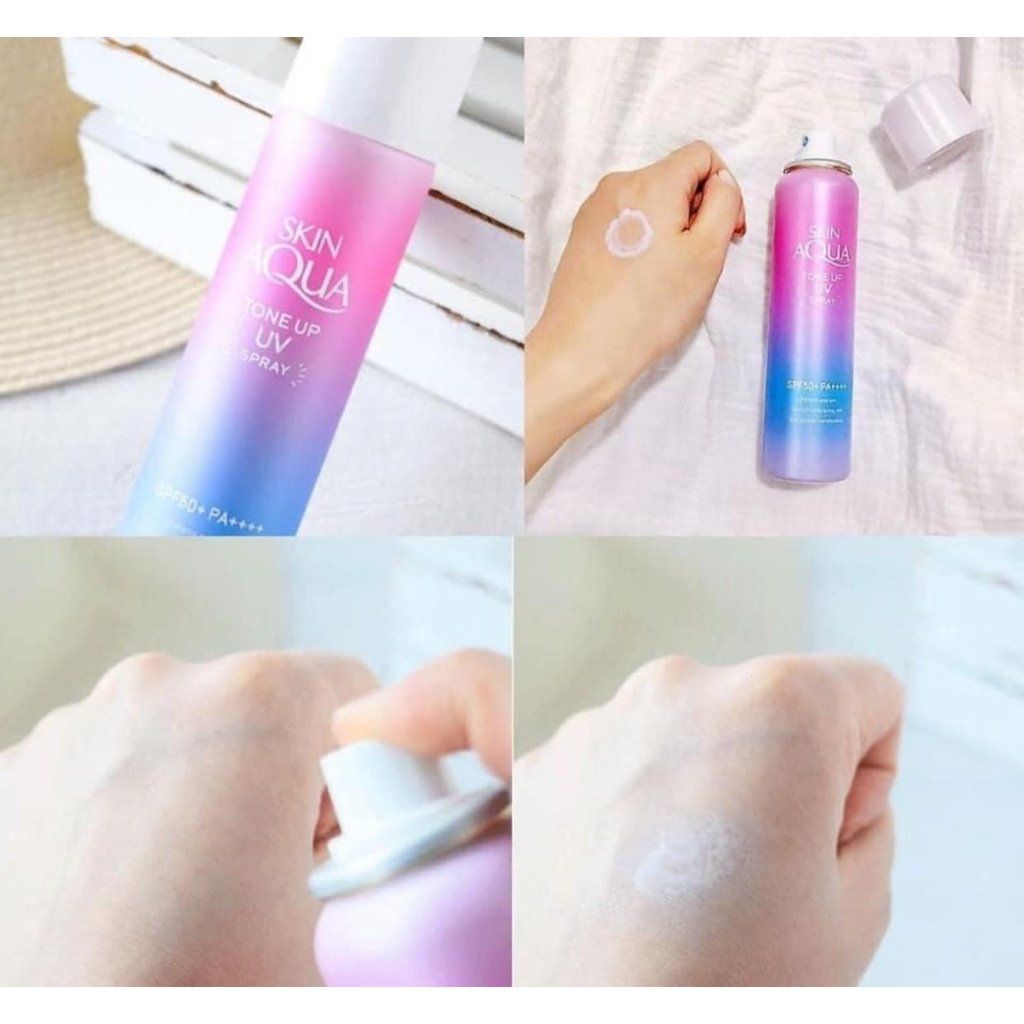 Xịt Chống Nắng Skin Aqua Tone Up UV Spray SPF50+ PA++++ 70g