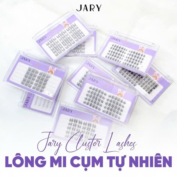 Lông mi cụm tự nhiên Jary Cluster Lashes hộp nhựa 5 hàng