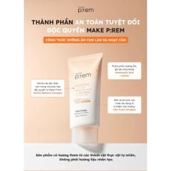 Kem Chống Nắng Vật Lý, Hoá Học Nâng Tone, Kiềm Dầu Make P:rem UV Defense Me SPF50+ PA++++