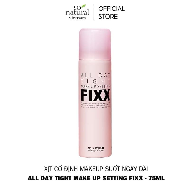 Xịt khóa nền makeup Toàn Diện So Natural Fixx