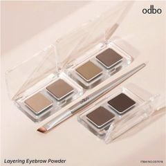 Bột Tán Chân Mày Odbo Tone Tự Nhiên Duo Brow Powder