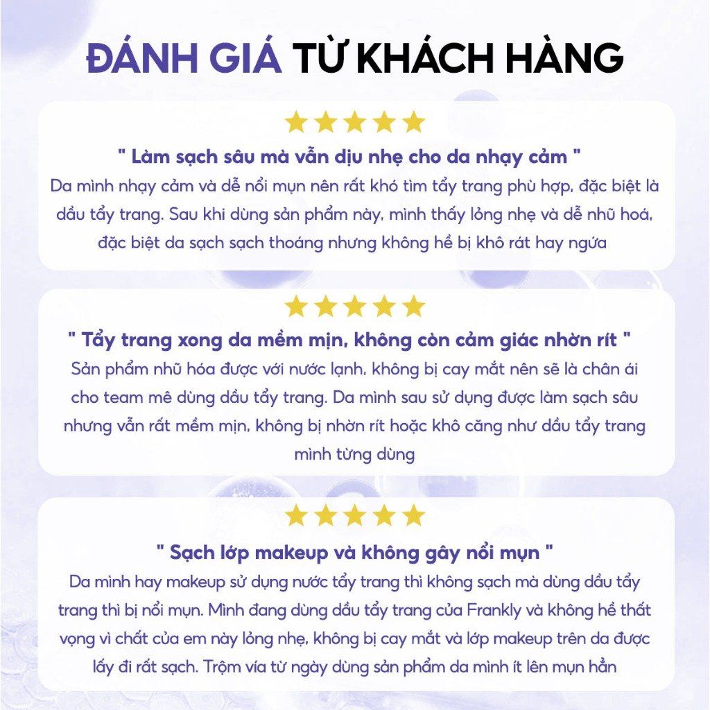 Dầu Tẩy Trang Sạch Mụn Ẩn, Mụn Đầu Đen Frankly Deep Cleansing Oil 200ml