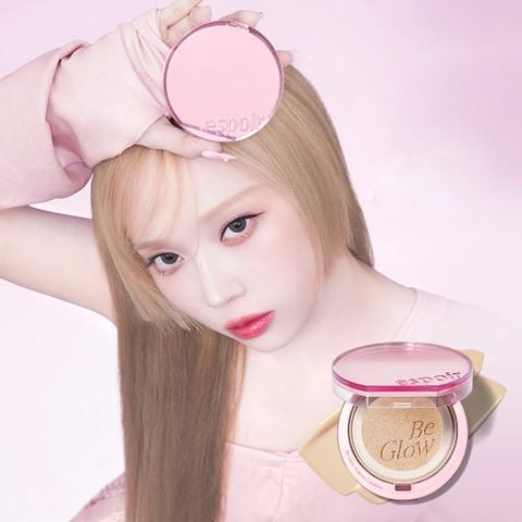 Phấn Nước Bắt Sáng Espoir Be Glow Volume Cushion Flash Glow Edition SPF42 PA+++ 13g (tặng kèm lõi Refill + highlight móc khóa)