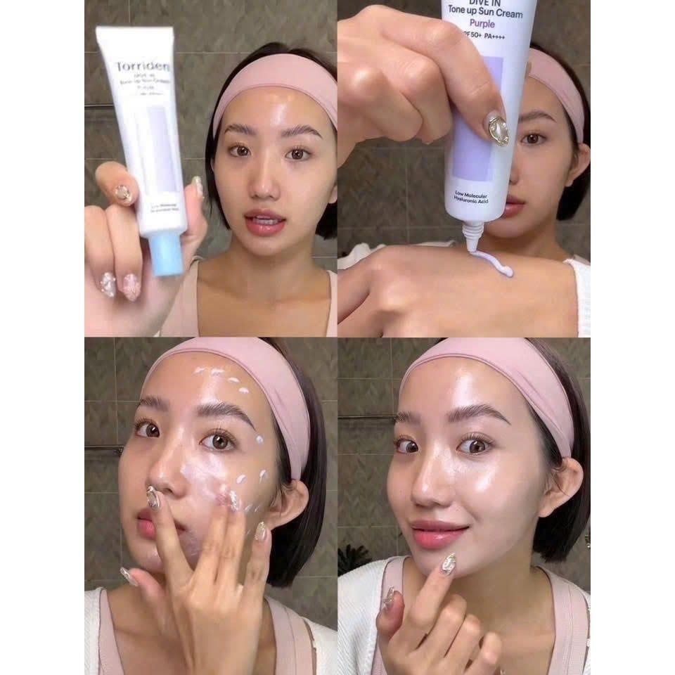 Kem chống nắng Torriden Dive In Tone Up Sun Cream Purple SPF50 60ml (TÍM)