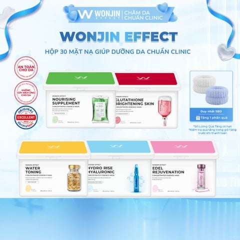 [Hộp 30 miếng] Mặt Nạ Giúp Dưỡng Da WonJin Effect Mask 350g