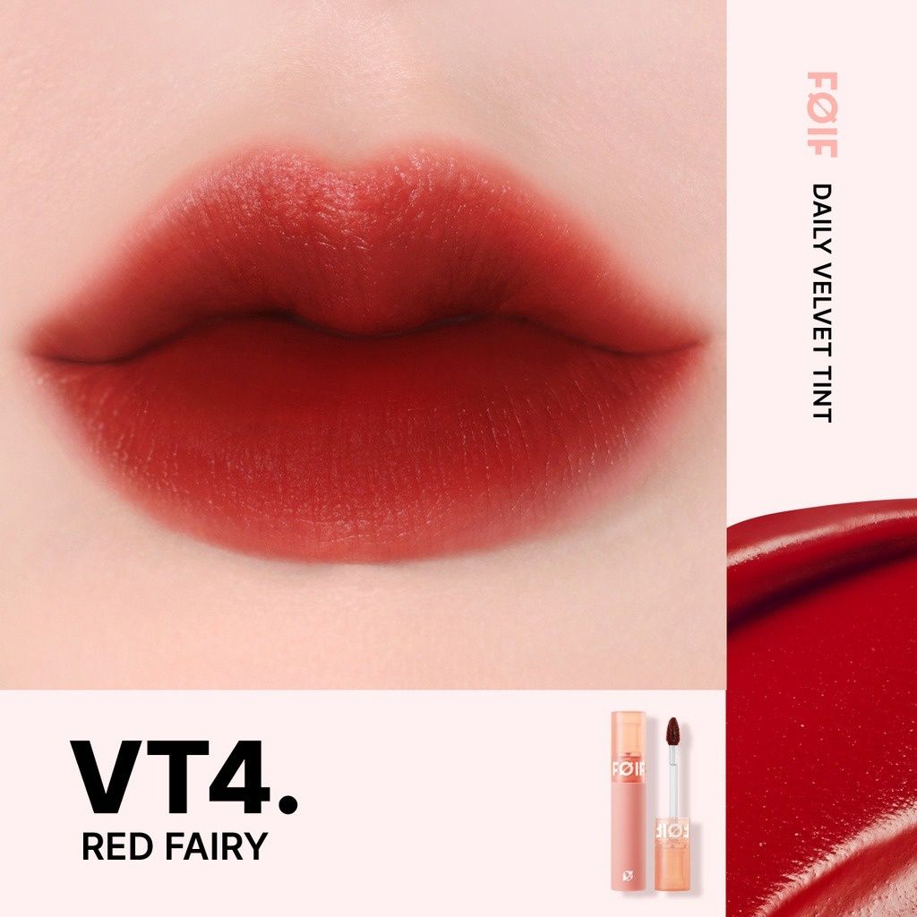 Son Kem Lì Thuần Chay, Mịn Mượt Lâu Trôi Foif  by Merzy Daily Velvet Tint