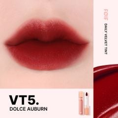 Son Kem Lì Thuần Chay, Mịn Mượt Lâu Trôi Foif  by Merzy Daily Velvet Tint