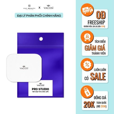 Bông Phấn Ướt Vuông Pro Vacosi Square Pro Sponge - PU03