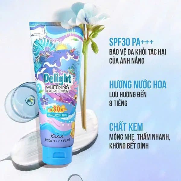 Sữa Dưỡng Thể Malissa Kiss Sáng Da Whitening Perfume Body Lotion SPF30 PA +++