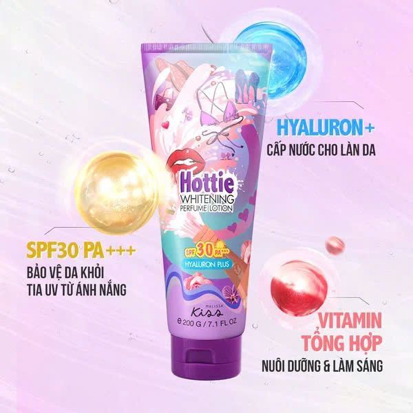 Sữa Dưỡng Thể Malissa Kiss Sáng Da Whitening Perfume Body Lotion SPF30 PA +++