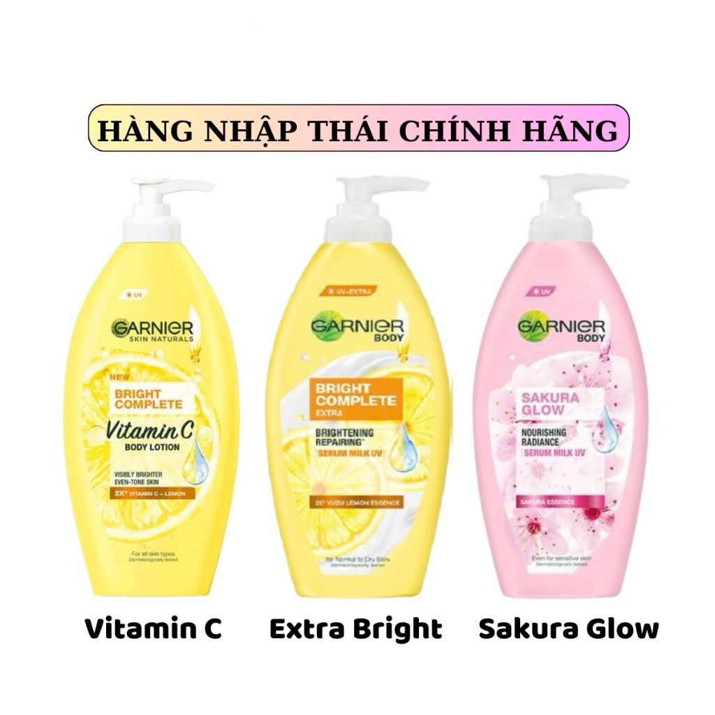 Sữa Dưỡng Thể Toàn Thân Garnier Bright Complete Body Lotion 400ml - Thái Lan
