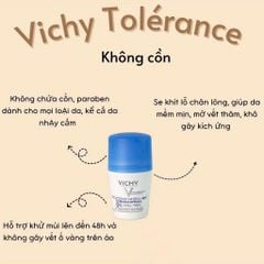 Lăn khử mùi Vichy 50ml Các Màu