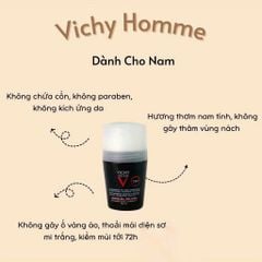 Lăn khử mùi Vichy 50ml Các Màu