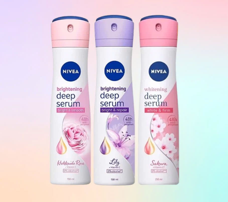 Xịt Ngăn Mùi Nivea Serum Whitening Deep Serum Spray 150ml