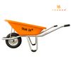  Xe rùa thùng nhựa cam, sườn mạ kẽm, bánh hơi 3.50-8, tải trọng 150 Kg 