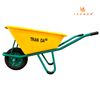  Xe rùa thùng nhựa vàng 130 lít, sườn sơn tĩnh điện, bánh hơi 3.50-8, tải trọng 180 Kg 
