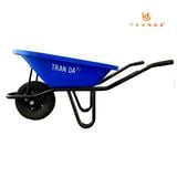  Xe rùa thùng nhựa xanh dương, sườn sơn tĩnh điện, bánh hơi 3.50-8, tải trọng 180 Kg 