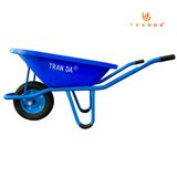  Xe rùa thùng nhựa xanh dương, sườn sơn tĩnh điện, bánh hơi 3.50-8, tải trọng 180 Kg 