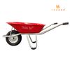  Xe rùa thùng tôn đỏ dày 1.4mm, sườn ống mạ kẽm, bánh hơi 4.80-8, tải trọng 220 Kg 