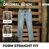  Quần Jeans Nam D80–D81-D82-D83 – Form Regular, Ống Đứng, Wash Màu 