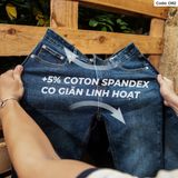  Quần Jeans Nam D80–D81-D82-D83 – Form Regular, Ống Đứng, Wash Màu 