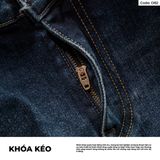  Quần Jeans Nam D80–D81-D82-D83 – Form Regular, Ống Đứng, Wash Màu 