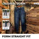  Quần Jeans Nam D80–D81-D82-D83 – Form Regular, Ống Đứng, Wash Màu 
