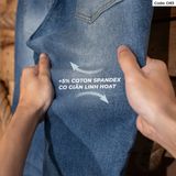  Quần Jeans Nam D80–D81-D82-D83 – Form Regular, Ống Đứng, Wash Màu 