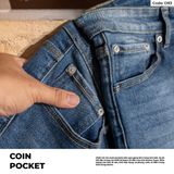  Quần Jeans Nam D80–D81-D82-D83 – Form Regular, Ống Đứng, Wash Màu 