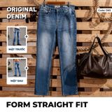  Quần Jeans Nam D80–D81-D82-D83 – Form Regular, Ống Đứng, Wash Màu 