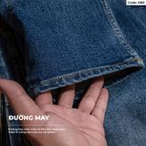  Quần Jeans Nam D80–D81-D82-D83 – Form Regular, Ống Đứng, Wash Màu 