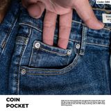  Quần Jeans Nam D80–D81-D82-D83 – Form Regular, Ống Đứng, Wash Màu 