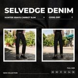  Quần Jeans Nam D97 Selvedge – Denim Cao Cấp, Form Chuẩn 