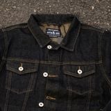  Áo Khoác Jean Nhật K32 – Selvedge Denim, Form Crop Thời Thượng 