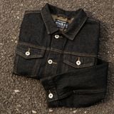  Áo Khoác Jean Nhật K32 – Selvedge Denim, Form Crop Thời Thượng 