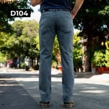  Quần Jeans Nam Mộc Nhuộm Xám Nhạt D104 – Form Slimfit, Co Giãn Thoải Mái 