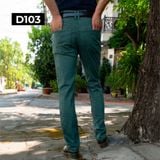  Quần Jeans Nam Mộc Nhuộm Xanh D103 – Form Slimfit, Co Giãn Thoải Mái 